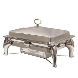 Malabar Rectangular Chafing Dish with Lid - 10 LTR - Made of Stainless Steel