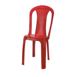 National Realto Chair - Made Of Plastic - Red Color