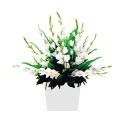 Artificial Flower Pillar Bouquet - Made of Plastic