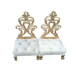 Mandap Chair - Made of Wood - White Color