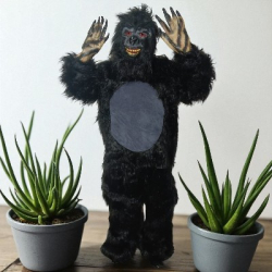 Free Size - Cartoon Mascot Costume - Black & Grea