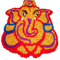 Ganesha Stage Decorative  Pannel - Made Of Polyester