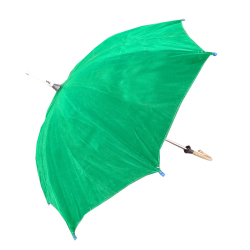 Fancy Colourful Umbrella - Green Color
