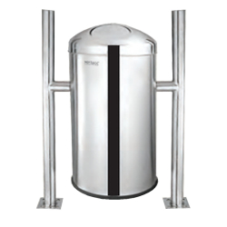 Mintage Outdoor Hanging Push Bin - Made Of Stainless Steel