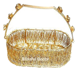 Hamper Gift Basket  - 5.5 Inch X 4 Inch X 1.5 Inch - Made Of Iron