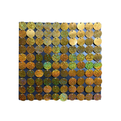 Round Sitara Panel - 1 FT X 1 FT - Made Of Plastic Sheet