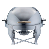 Roll Top (Round) Chafing Dish - 7.5 Ltr - Made of Steel