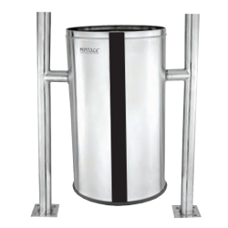 Mintage Outdoor Hanging Open Solid Bin -  Made Of Stainless Steel