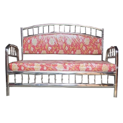 3 Seater Steel Sofa - Made of Stainless Steel -  40 Inch - Multi Color