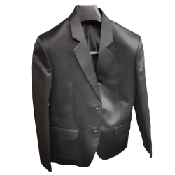 Blazer - Made Of Satin Fabric - Black Color ( For Boys)