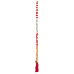 Fancy Pom Pom Line Wall Hanging - Made Of Woolen And Beads