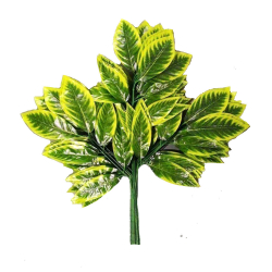 Decorative Green Patta Bunch - 2.4 FT - Made Of Plastic