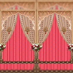 3D Print Mandap Parda - 10 FT X 12 FT - 14 KG Taiwan Cloth