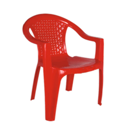 National  Chair - Made of Plastic - Red Color