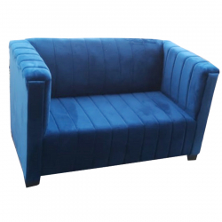 2 Seater VIP Sofa & Couches - Made Of  Wood  - Blue Color