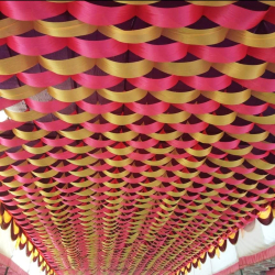 Designer Mandap Ceiling - Made Of Taiwan & Bright Lycra Cloth