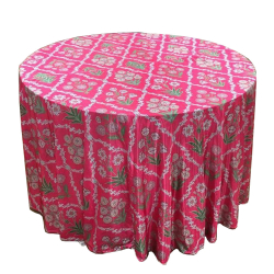 Table Cover Frill - 3 FT X 3 FT - Made of Chandani Cloth