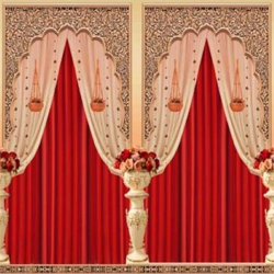 3D Print Mandap Parda - 10 FT x 15 FT - Made of Taiwan & Knitting Cloth
