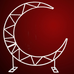 6 FT - Moon Shape Ring - Made Of Iron