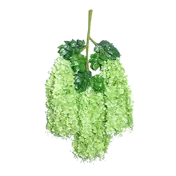 Artificial Decorative Wisteria Flower - 3.5 FT - Green Color