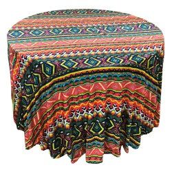 3D Round Table Cover - 4 FT X 4 FT - Made Of Taiwan Cloth & Brite Lycra