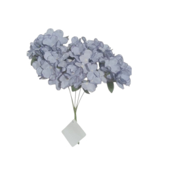 Artificial 5 Stick Hug Flower Bunch - Grey  Colour