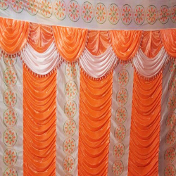 Designer Curtain - 10 FT X 15 FT - Made Of Thali Print