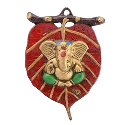 Decorative Ganesha Playing With Murli - 4 Inches - Made Of Metal