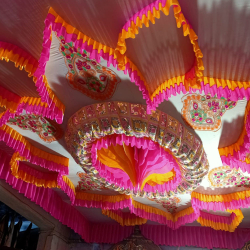 Designer Mandap Ceiling -15 FT X 15 FT - Made of Brite Lycra Cloth Top Taiwan