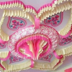 Designer Mandap Ceiling - 15 FT X 15 FT - Made Of Taiwan & Bright Lycra Cloth