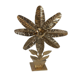 Decorative Flower Stand - Made of Golden Steel Sheet
