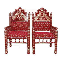 Sankheda Chair - 1 Pair (2 Chairs) - Made Of Wood