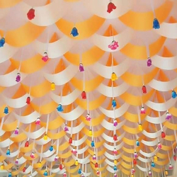 Designer Mandap Ceiling - Made Of Taiwan & Bright Lycra Cloth