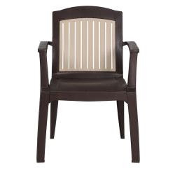 National Milano Chairs - Made of Plastic - Brown & cream Color