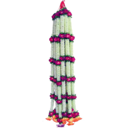 Decorative Ladi In White & Pink Colour - 5 FT - Made of Plastic