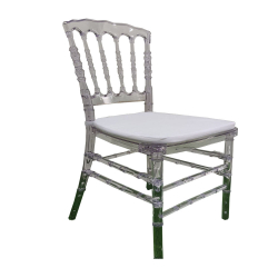 Crystal Chivari Chair - Made Of Plastic - White Color