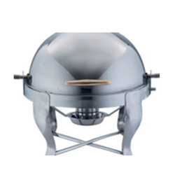 Roll Top (Round) Chafing Dish - 2.5 Ltr - Made Of Steel