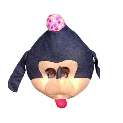 Free Size - Cartoon Mascot Costume - Peach & Black Color