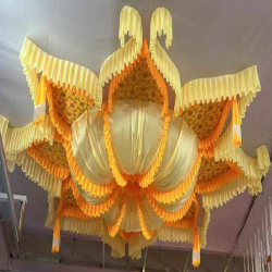 Designer Mandap Ceiling -15 FT X 15 FT - Made of Brite Lycra Cloth Top Taiwan