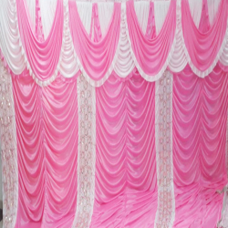 Designer Curtain  - 15 FT X 10 FT - Made of Bright Lycra Cloth