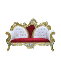 Regular Wedding  Sofa & Couches - Made Of Wooden - White & Red Color