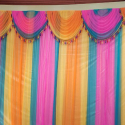 Designer Curtain -  Made of 24 Gauge Bright Lycra Cloth