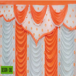 Designer Curtain - Made of 24 Gauge Bright Lycra Cloth