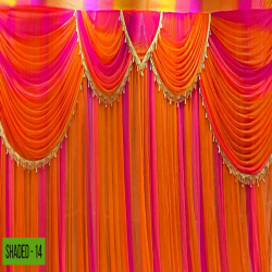 Designer Curtain - Made of 24 Gauge Bright Lycra Cloth