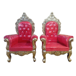 Wedding Chair - 1 Pair ( 2 Chair ) - Made of Wooden