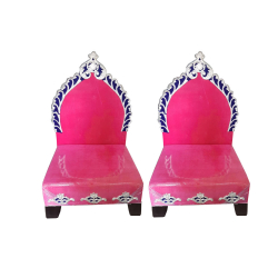 Vidhi Mandap Chair 1pair (2 Chairs) - Made Of Wood With Metal