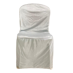 Chair Cover - Made Of Bright Lycra - Silver Color