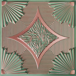 Decorative Pannel - 2 FT X 2 FT - Made Of PVC