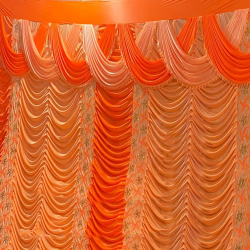 Designer CBYC Work Curtain - 11 FT X 15 FT - Made Of Bright Lycra