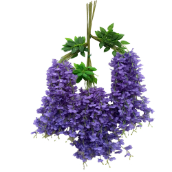 Artificial Wisteria Flower Latkan - 2 FT - Made of Plastic